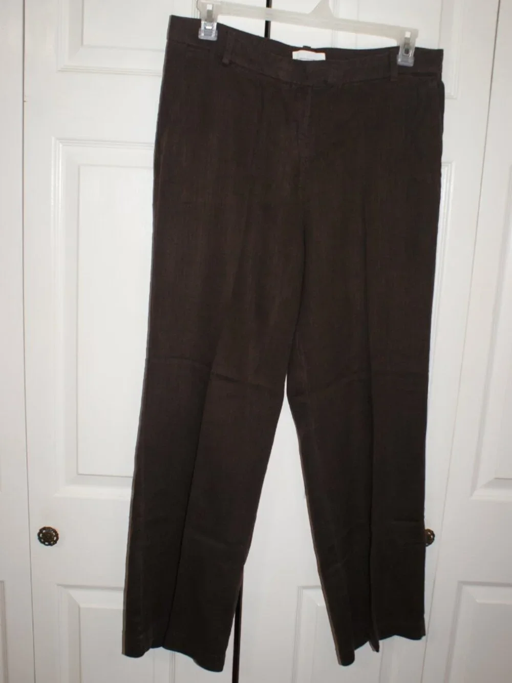 H&M Linen-Blend  Brown Pants - Size 12 - BRAND NEW